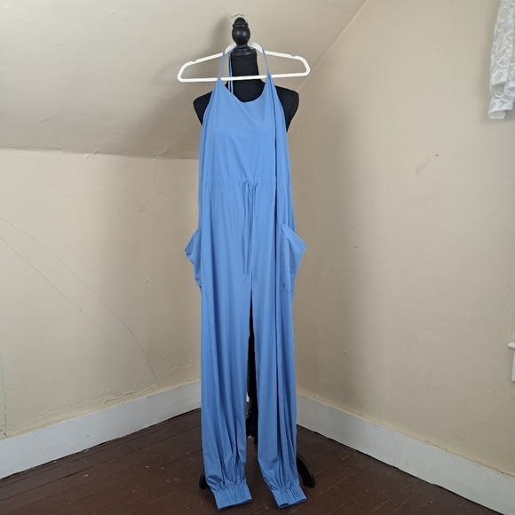 NWT Sweaty Betty London Karma Jumpsuit Blue Size 10(L) - Picture 2 of 9